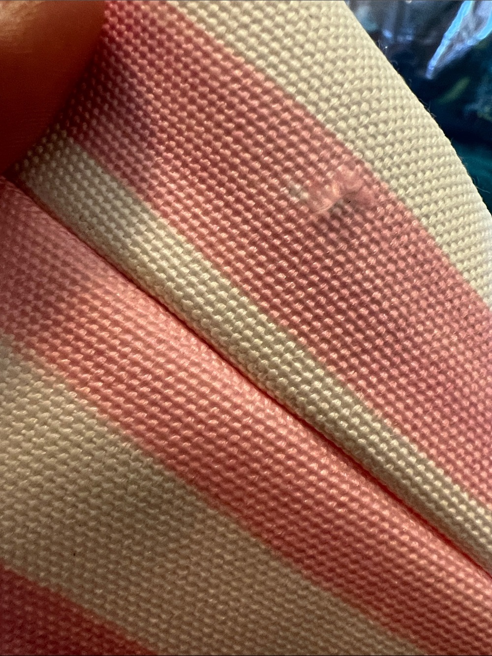 Victoria's Secret Pink and White Striped Tote with Bottom Zip Compartment - Picture 10 of 13